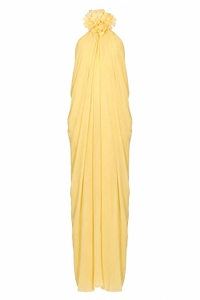 Ruched Halterneck Maxi Dress