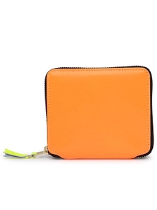 Comme Des GarÇOns Wallet Super Fluo Zipped Wallet