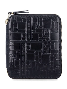 Comme Des GarÇOns Wallet Zip-Around Embossed Wallet