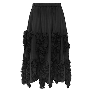 Comme Des GarÇOns Layered Ruffle Midi Skirt