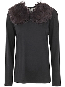 Straight-Hem Long-Sleeved T-Shirt