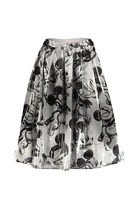 Comme Des GarÇOns Mickey Mouse Printed Skirt