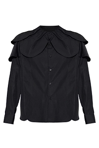 Noir Kei Ninomiya Decorative Collar Long Sleeved Shirt