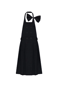 Comme Des GarÇOns Noir Kei Ninomiya Bow Halterneck Dress