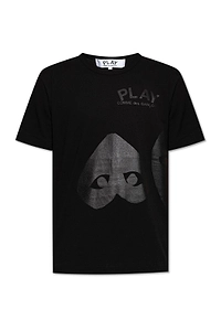 Comme Des GarÇOns Play Heart Printed Crewneck T-Shirt