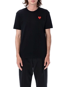Comme Des GarÇOns Play Iconic Patch Crewneck T-Shirt