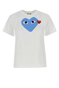 Comme Des GarÇOns Play Heart Printed Crewneck T-Shirt