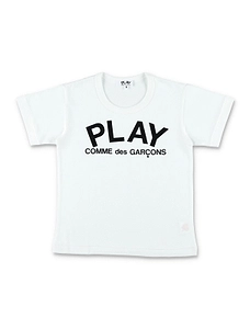 Comme Des GarÇOns Play Kids Logo-Print Crewneck T-Shirt