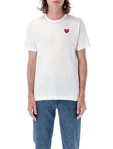 Comme Des GarÇOns Play Iconic Patch Crewneck T-Shirt
