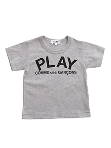 Comme Des GarÇOns Play Kids Logo Printed Crewneck T-Shirt