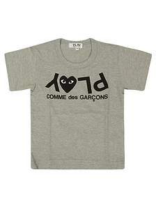 Comme Des GarÇOns Play Kids Logo Printed Crewneck T-Shirt