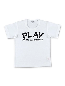 Comme Des GarÇOns Play Kids Logo Printed T-Shirt