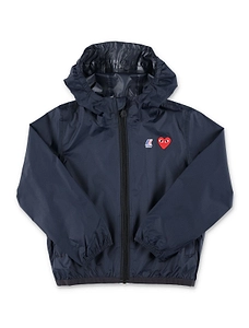 Comme Des GarÇOns Play Kids X K-Way Claude Hooded Zipped Rain Jacket