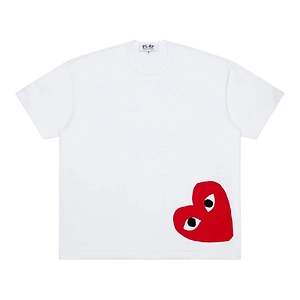 Comme Des GarÇOns Play Logo Heart-Detail Crewneck T-Shirt