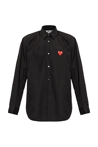 Comme Des GarÇOns Play Logo Patch Shirt