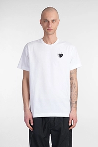 Comme Des GarÇOns Play Logo Patch Crewneck T-Shirt