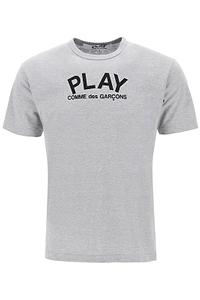 Comme Des GarÇOns Play Logo Printed Crewneck T-Shirt