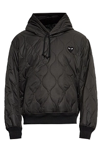 Comme Des GarÇOns Play Quilted Logo Hooded Jacket