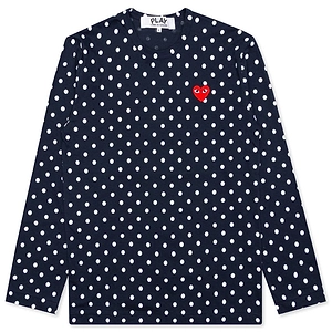 Comme Des GarÇOns Play Polka Dot Print Crewneck T-Shirt
