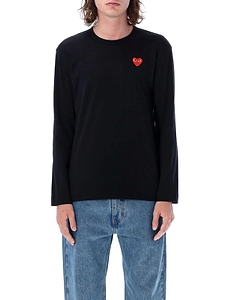 Comme Des GarÇOns Play Red Heart Long-Sleeved T-Shirt