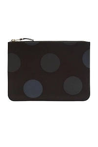 Polka Dot Printed Zipped Wallet