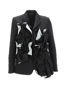 Comme Des GarÇOns Ruched Buttoned Jacket