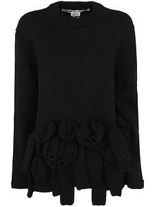 Comme Des GarÇOns Ruffled Hem Crewneck Jumper