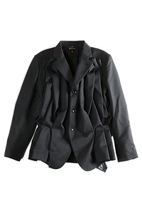 Comme Des GarÇOns Ruffled Relaxed-Fit Blazer