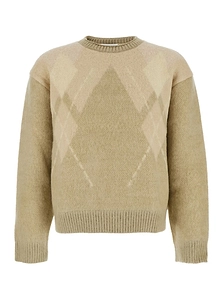 Argyle Crewneck Knitted Sweater