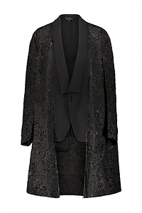 Comme Des GarÇOns Sequin Embellished Layered Jacket