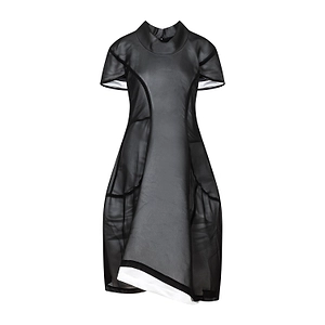 Comme Des GarÇOns Cowl-Neck Asymmetric Midi Dress