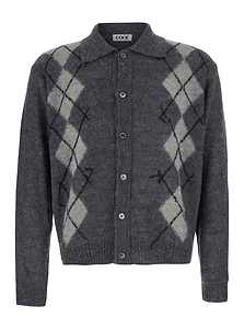 Coor Inside Out Argyle Collar Cardigan