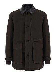 Patchwork Detail Coat