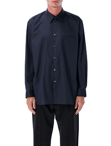Comme Des GarÇOns Shirt Curved Hem Buttoned Shirt