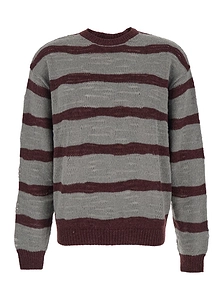Coor Striped Crew Neck Knitted Sweater
