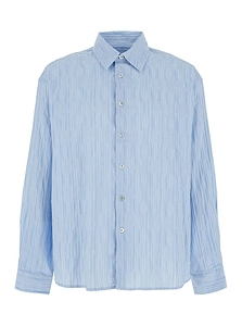 Coor Wrinkle Stripe Oversized Shirt
