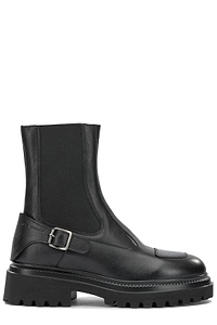Copenhagen Buckled Platform Ankle Boots