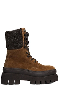 Copenhagen Logo Engraved Combat Boots
