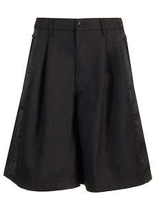Comme Des GarÇOns Shirt Panelled Pleated Shorts
