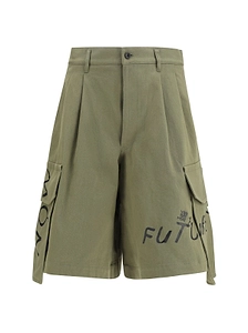 Comme Des GarÇOns Shirt Printed Cargo Shorts