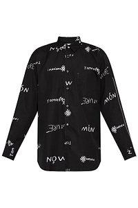 Comme Des GarÇOns Shirt Script Print Shirt