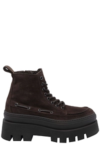 Copenhagen Studios Round Toe Lace-Up Boots