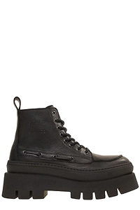 Copenhagen Studios Round Toe Lace-Up Boots