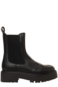 Copenhagen Studios Round-Toe Platform Ankle Boots