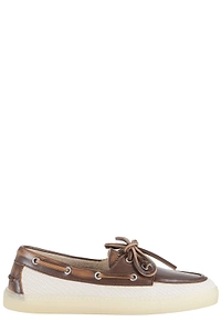 Copenhagen Studios Two-Tone Boat Loafers