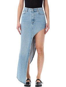 Coperni One Leg Denim Skirt