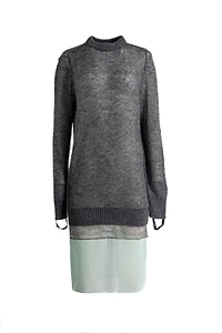 Coperni Sheer Panel Knitted Dress