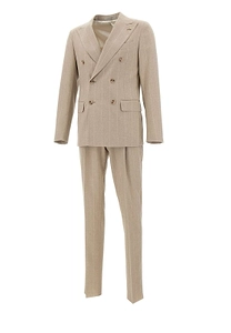 Corneliani Pinstripe Double-Breasted Suit
