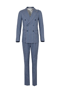 Corneliani Pinstripe Double-Breasted Suit