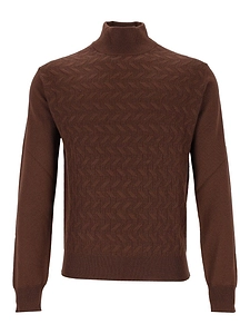 Corneliani Textured Turtleneck Knitted Sweater